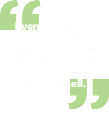Even though we have the digital age, you still need to talk to people, you still need to show and tell.- Steve Maahs, President, Alto-Shaam, Inc.